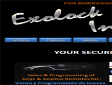 Tablet Screenshot of exolock.com